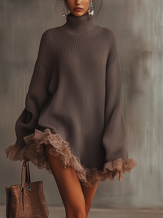 Image of Madison | Women's Oversized Long Sleeve Mini Sweater Dress