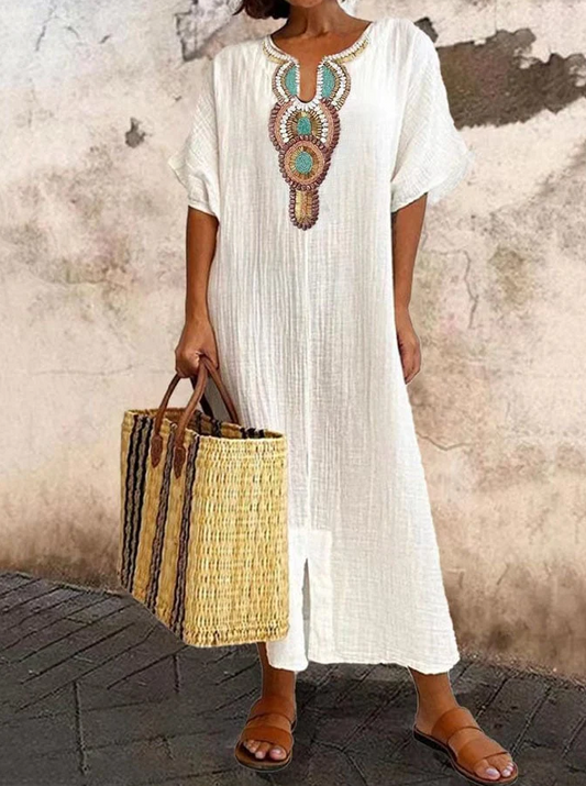 Image of Melinda | Women's V-Neck Maxi Dress