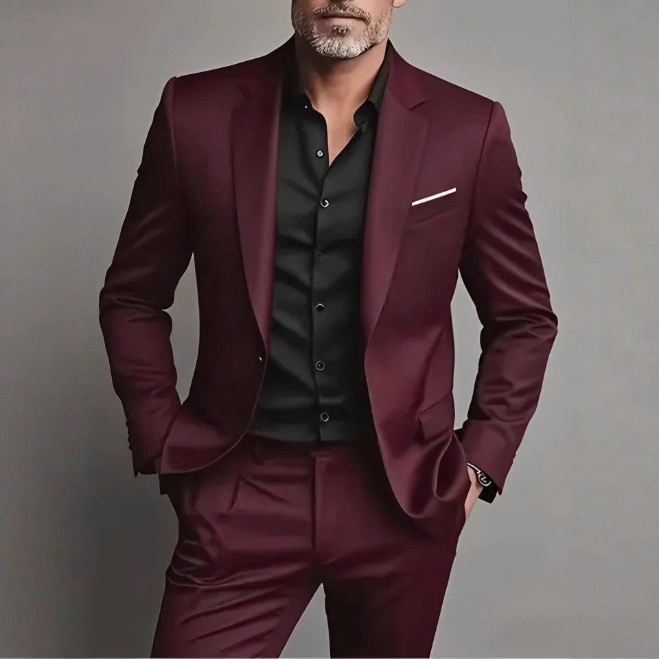 Men's Satin Suit for Formal Occasions and Galas