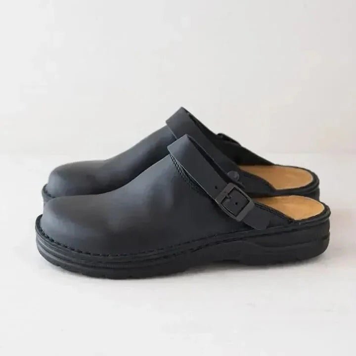 Men's Slip-On Mules with Heel Strap