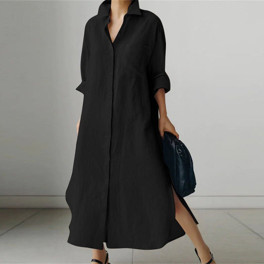 Image of Miley | Women's V-Neck Long Sleeve Maxi Dress