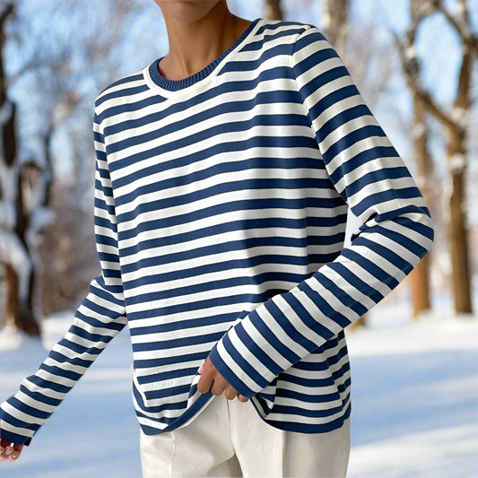 Image of Miranda | Women's Long Sleeve Striped T-Shirt
