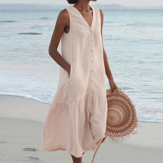 Image of Nina | Women's Sleeveless Midi Dress