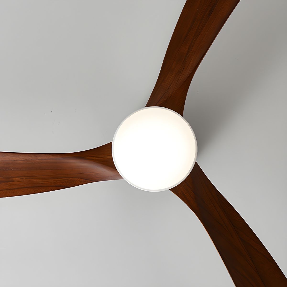Nordic Wooden Ceiling Fan Light with Remote LED