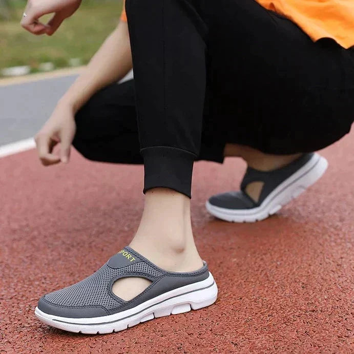 Orthopedic Comfort Slippers with Adjustable Straps & Arch Support