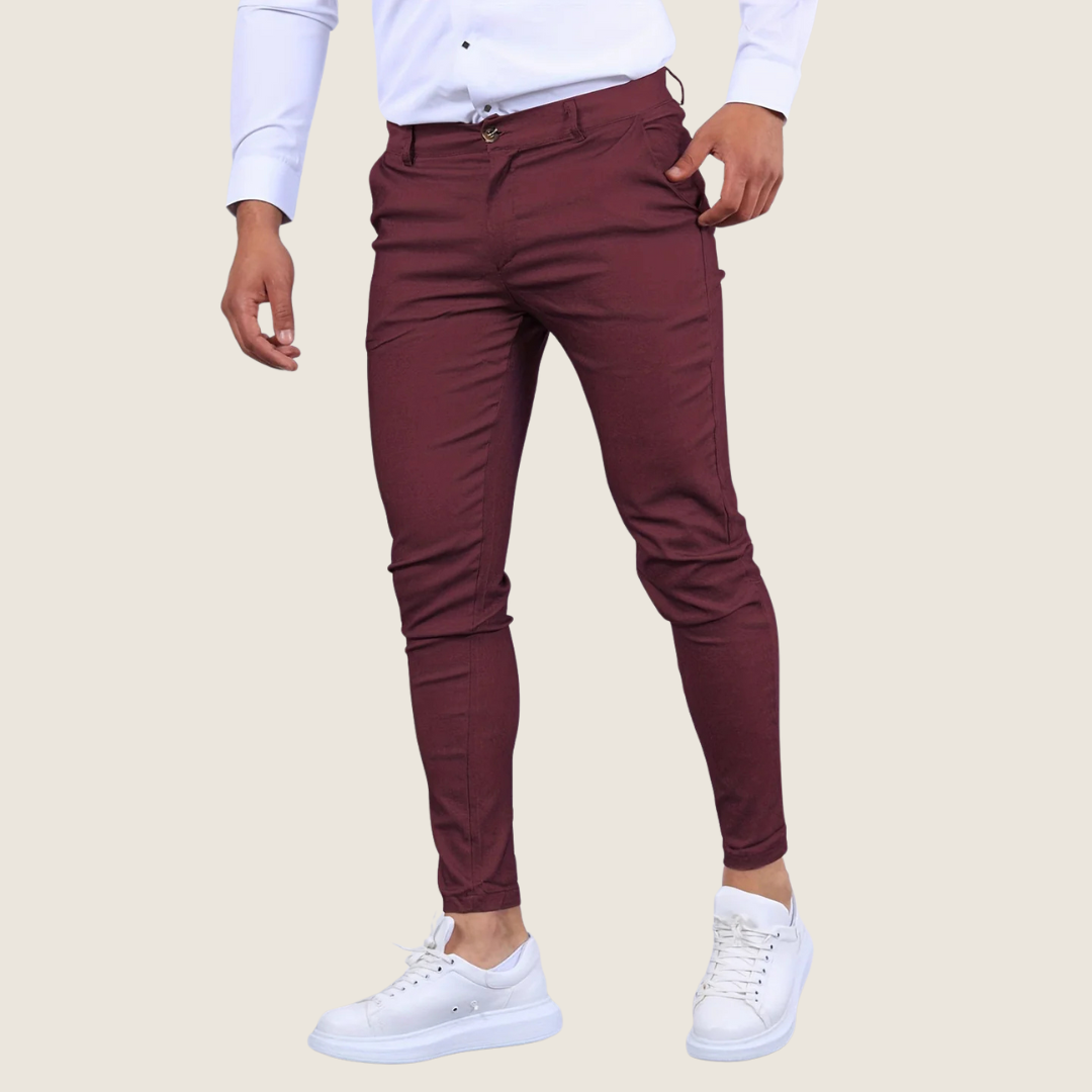 Image of Oscar | Men's Slim Fit Ankle Pants