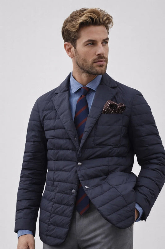 Image of Percy | Men's Quilted Blazer Style Jacket
