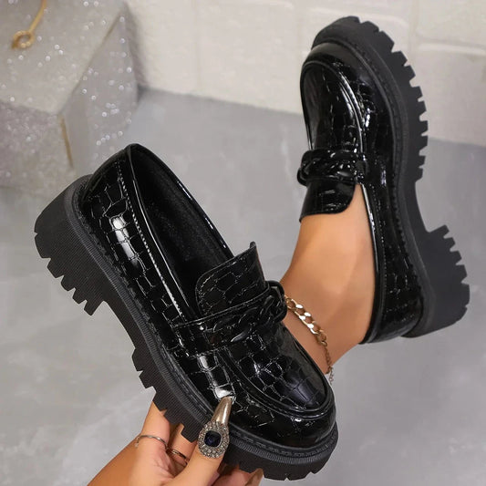 Image of Piper | Women's Chunky Lug Sole Slip-On Loafers