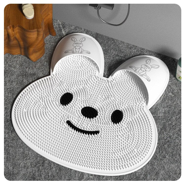 Rabbit Foot Massage Bath Mat