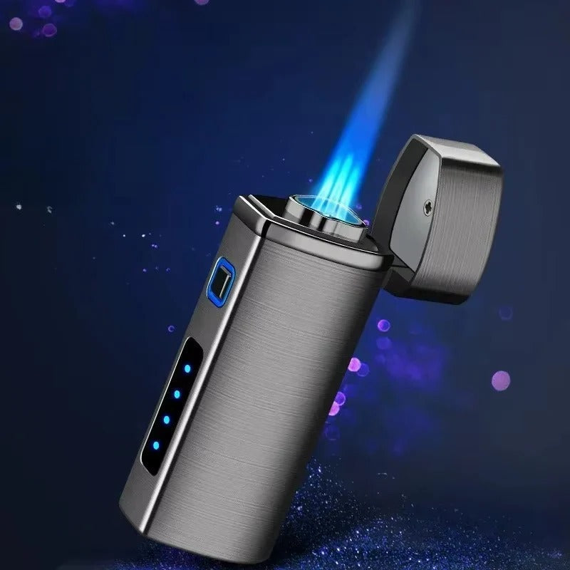 Rechargeable Triple Jet Flame Lighter with Touch Activation