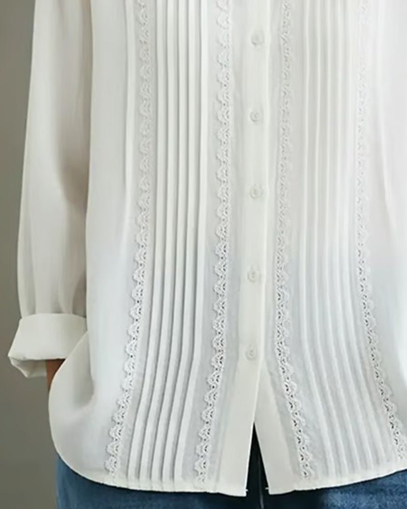 Image of Renee | Women's Button-Down Long Sleeve Blouse