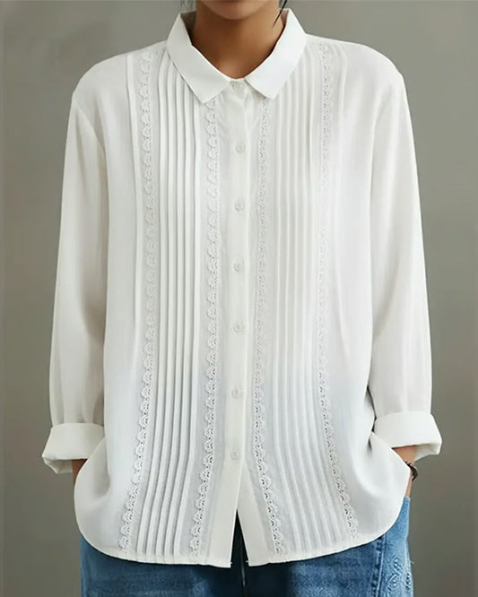 Image of Renee | Women's Button-Down Long Sleeve Blouse