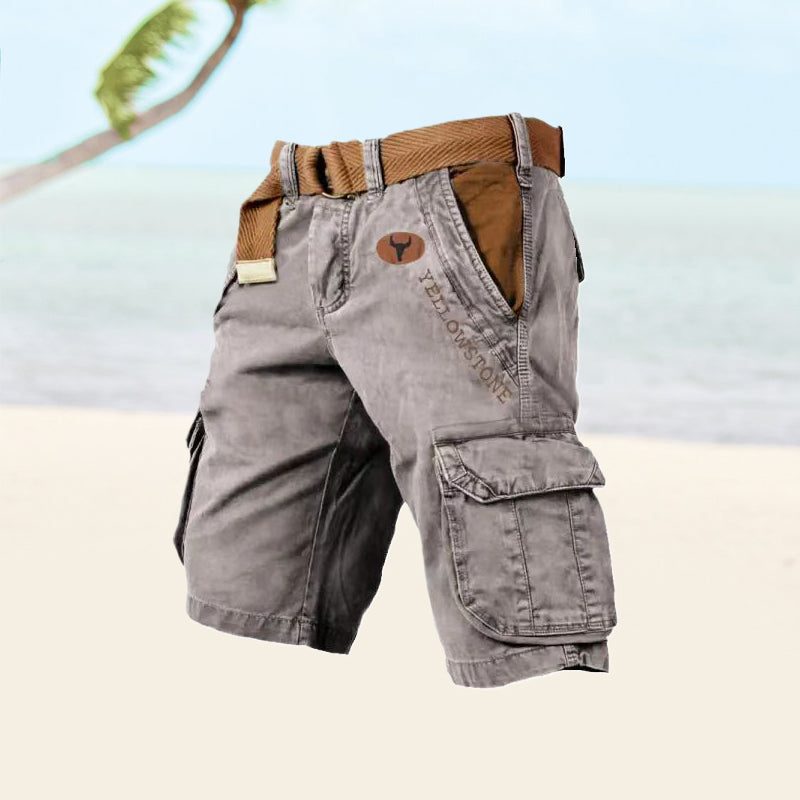 Image of Rory | Men's Belted Cargo Shorts
