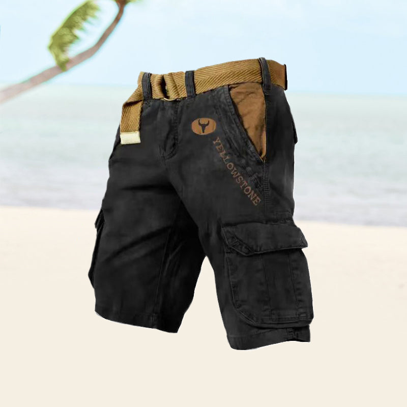 Image of Rory | Men's Belted Cargo Shorts