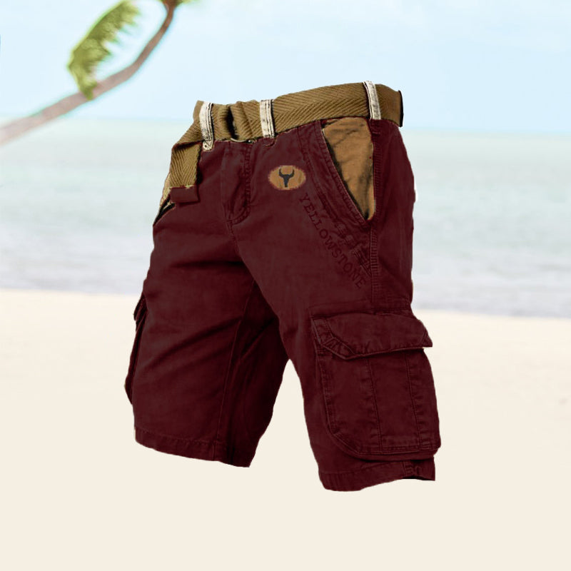Image of Rory | Men's Belted Cargo Shorts