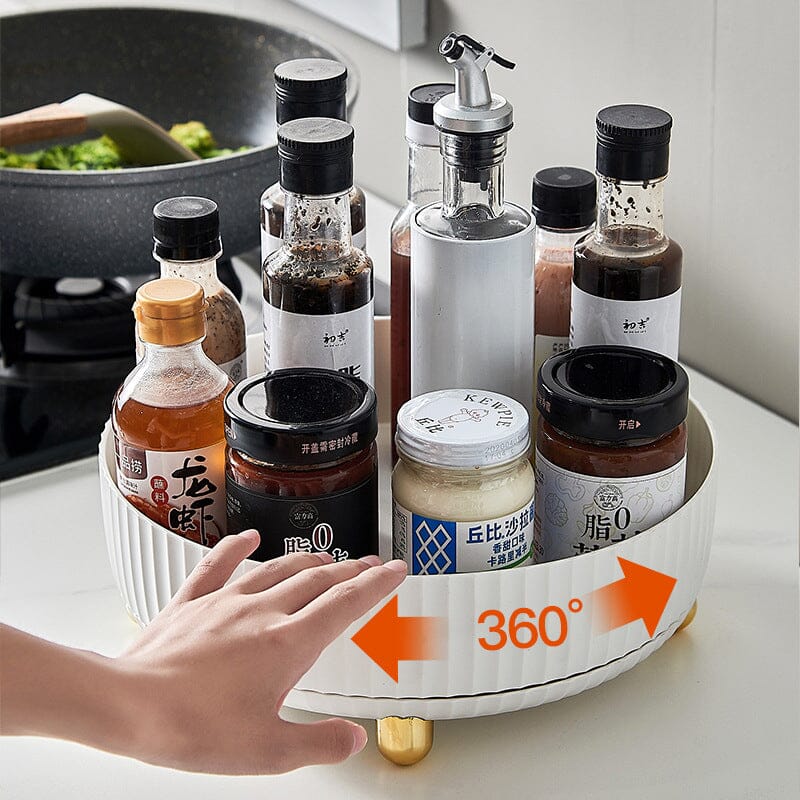 Rotating Storage Rack for Kitchen and Pantry