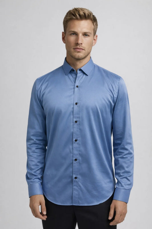 Image of Sam | Men's Slim-Fit Button-Down Shirt