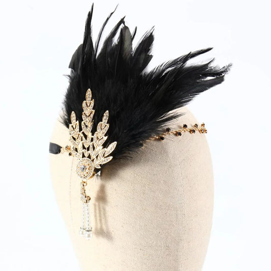Dopiv Dianna Feather Headband | Vintage & Stylish
