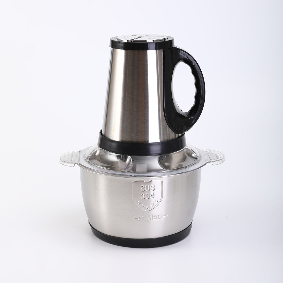 Stainless Steel Electric Meat Mincer with Safety Lid