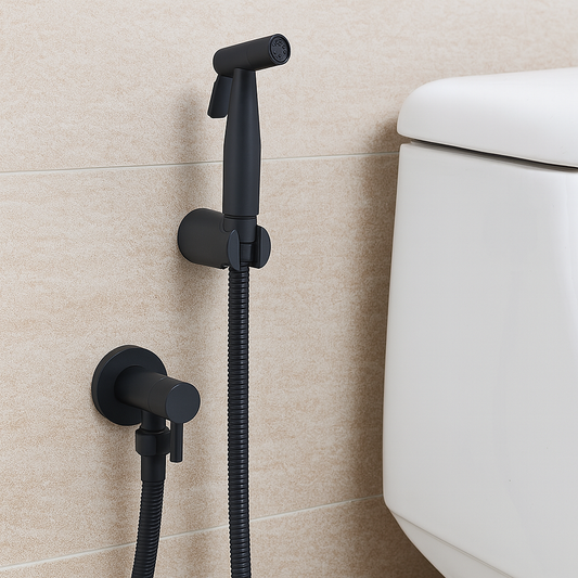 Stainless Steel Handheld Bidet Sprayer – Toilet Spray with Wall Bracket