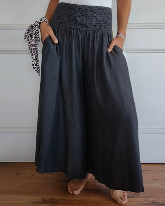 Image of Summer | Women's High-Waisted Wide Leg Pants