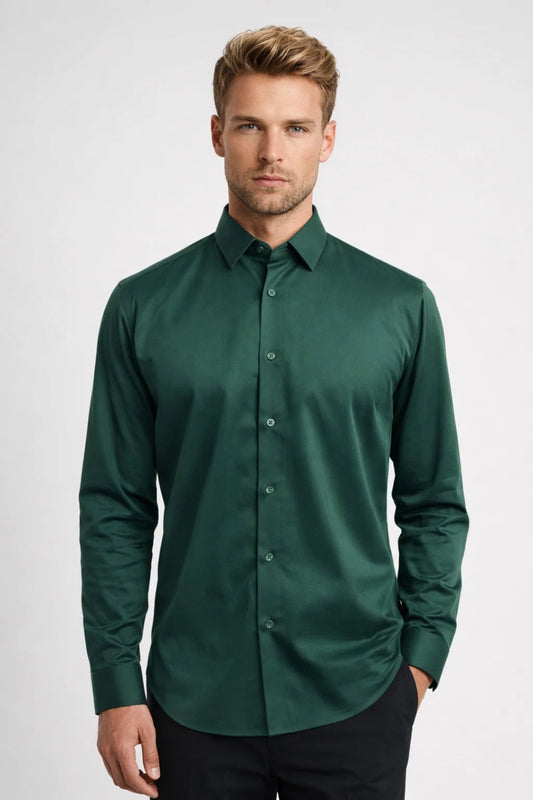 Image of Tobias | Men's Long Sleeve Button-Up Shirt