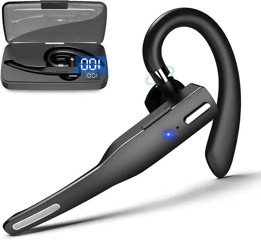 Trucker Dual Mic Wireless Bluetooth 5.1 Noise Cancelling Headset & Earbuds