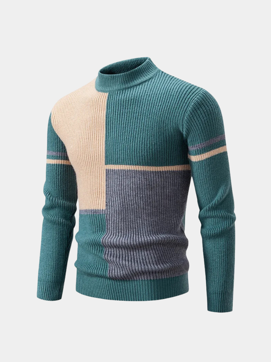 Image of Vincent | Men's Color Block Pullover Sweater