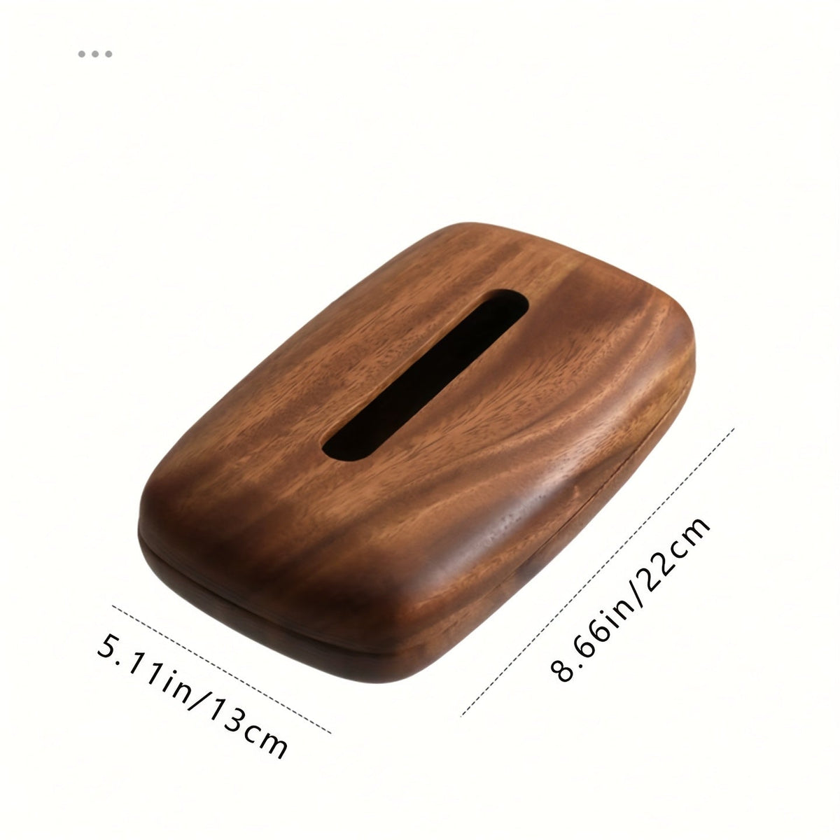 Walnut Tissue Box Holder – Elegant and Functional Design