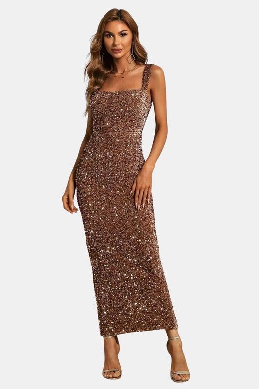 Image of Zoe | Women's Sleeveless Bodycon Maxi Dress